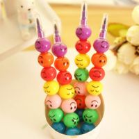 Cute Creative Sugar-coated Haws On A Stick Smiley Face Expression Cartoon Crayon Pencil Stationery main image 6