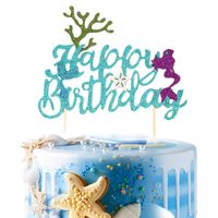 Birthday Mermaid Paper Party Decorative Props sku image 6
