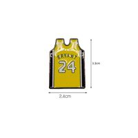 Fashion Jersey Basketball Alloy Enamel Unisex Brooches main image 2