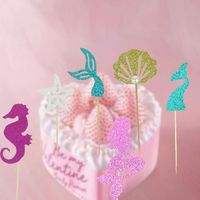 Birthday Mermaid Paper Party Decorative Props sku image 10