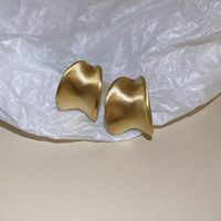 1 Pair Retro Commute Cross Oval Heart Shape Plating Copper Earrings sku image 35