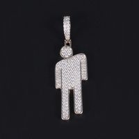 1 Piece Copper Zircon Human Simple Style Cool Style sku image 1