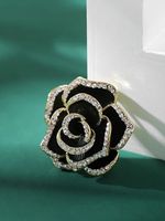 Broches De Moda De Aleación De Flores Con Diamantes De Imitación Para Mujer main image 4