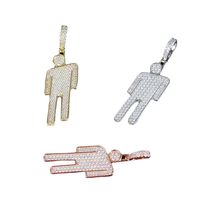 1 Piece Copper Zircon Human Simple Style Cool Style main image 2