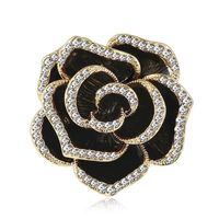 Broches De Moda De Aleación De Flores Con Diamantes De Imitación Para Mujer sku image 1
