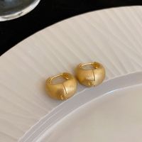 1 Paar Retro Pendeln Kreuzen Oval Herzform Überzug Kupfer Ohrringe sku image 40