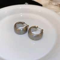 1 Pair Retro Commute Cross Oval Heart Shape Plating Copper Earrings sku image 46