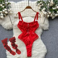 Lace Adjustable Lace Bras Sexy Lace See-through Corset Bikini See-through Sexy Lingerie main image 1