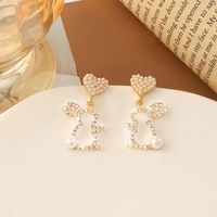 Wholesale Jewelry Elegant Sweet Leaves Flower Bow Knot Alloy Plating Drop Earrings sku image 52