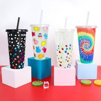 Christmas Casual Vacation Solid Color Plastic Water Bottles main image 1