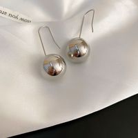 1 Pair Retro Commute Cross Oval Heart Shape Plating Copper Earrings sku image 12