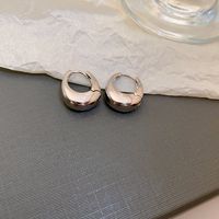 1 Pair Retro Commute Cross Oval Heart Shape Plating Copper Earrings sku image 20