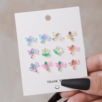 1 Set Cute Flower Resin Ear Studs main image 4