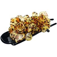 Vintage Style Color Block Flower Leopard Arylic Polishing Hair Claws main image 2