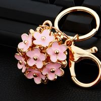 Streetwear Flower Catalpa Alloy Women's Bag Pendant Keychain sku image 35