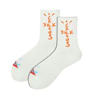Unisex Casual Letter Cotton Crew Socks A Pair sku image 5