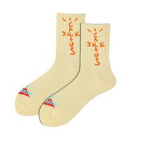 Unisex Casual Letter Cotton Crew Socks A Pair sku image 3