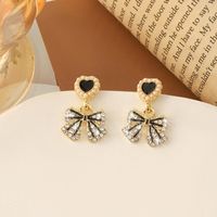 Wholesale Jewelry Elegant Sweet Leaves Flower Bow Knot Alloy Plating Drop Earrings sku image 67