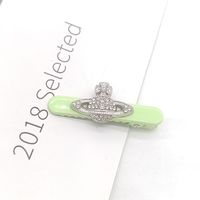 Korean Hairpin Saturn Rhinestone Duckbill Clip Sweet All-matching Side Clip Classic Style Bang Clip Star Headdress With Same Kind sku image 4