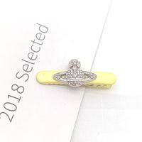 Korean Hairpin Saturn Rhinestone Duckbill Clip Sweet All-matching Side Clip Classic Style Bang Clip Star Headdress With Same Kind sku image 1