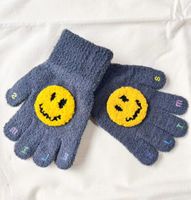 Kid's Cute Sweet Smiley Face Gloves 1 Pair sku image 3