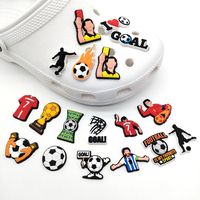 [football Series] 2022 Hole Shoes Shoe Ornament Athletes Shoe Buckle Shoe Ornaments Pvc Soft Rubber Exclusive For Cross-border main image 4