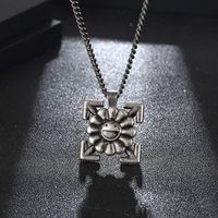 Streetwear Cool Style Flower 304 Stainless Steel 18K Gold Plated Unisex Pendant Necklace main image 4