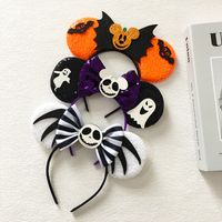 Cartoon Style Bow Knot Skull Cloth Sequins Hair Clip Hair Band main image 5