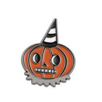 Ig Style Funny Pumpkin Bat Skull Alloy Enamel Unisex Brooches sku image 2