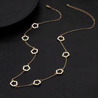 Vintage Style Classic Style Flower Alloy Plating Hollow Out Women's Long Necklace main image 4