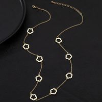 Vintage Style Classic Style Flower Alloy Plating Hollow Out Women's Long Necklace main image 3