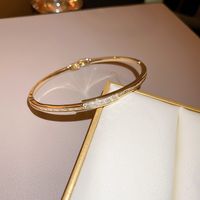 Fashion Square Snake Copper Zircon Bangle In Bulk sku image 33