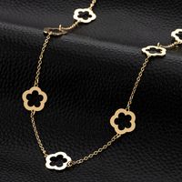Vintage Style Classic Style Flower Alloy Plating Hollow Out Women's Long Necklace main image 5