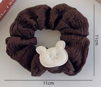 Simple Style Plaid Bear Solid Color Cloth Hair Tie sku image 3