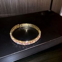 Fashion Square Snake Copper Zircon Bangle In Bulk sku image 16