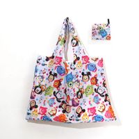 Cute Pastoral Flower Polyester Composite Needle Punched Cotton Shopping Bags sku image 1