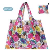 Cute Pastoral Flower Polyester Composite Needle Punched Cotton Shopping Bags sku image 2