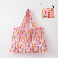 Cute Pastoral Flower Polyester Composite Needle Punched Cotton Shopping Bags main image 4