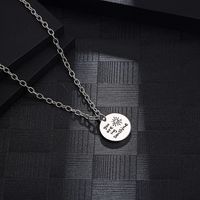 Sweet Letter Smiley Face 304 Stainless Steel 18K Gold Plated Unisex Pendant Necklace main image 5