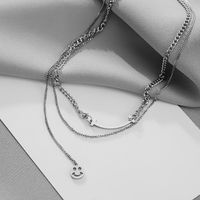 201 Stainless Steel Modern Style Simple Style Classic Style Geometric Layered Necklaces main image 4