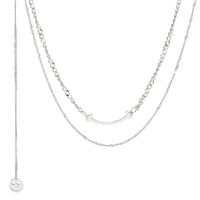 201 Stainless Steel Modern Style Simple Style Classic Style Geometric Layered Necklaces main image 6