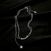 201 Stainless Steel Modern Style Simple Style Classic Style Geometric Layered Necklaces main image 3