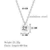 Sweet Letter Smiley Face 304 Stainless Steel 18K Gold Plated Unisex Pendant Necklace main image 7
