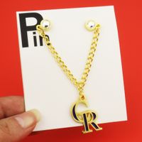 Hip-hop Retro Streetwear Cross Letter Alloy Cap Chain 1 Piece sku image 30