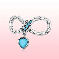 Casual Infinity Heart Shape Flower Sterling Silver Inlay Moonstone Glass Zircon Jewelry Accessories main image 2