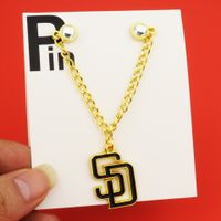 Hip-hop Retro Streetwear Cross Letter Alloy Cap Chain 1 Piece sku image 33