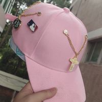 Hip-hop Retro Streetwear Cross Letter Alloy Cap Chain 1 Piece main image 5