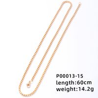 1 Piece 304 Stainless Steel Copper Zircon Gold Plated Letter sku image 5