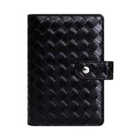 1 Set Solid Color School Pu Leather Preppy Style Notebook main image 4