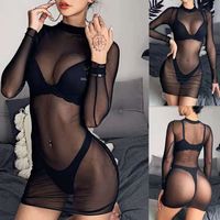 Women's Lady Sexy Solid Color Sexy Lingerie Sets Holiday Home Sexy Lingerie main image 3